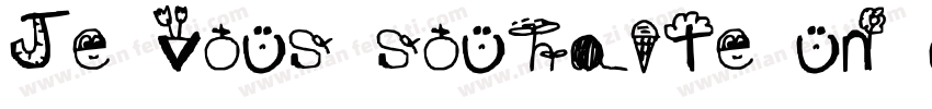 Je vous souhaite un avenir字体转换
